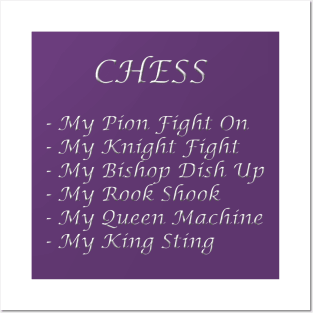 Chess Slogan - Chess Poem Posters and Art